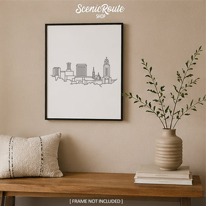 Lincoln Nebraska Skyline Art Print