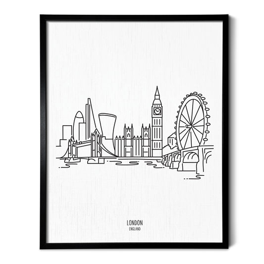 London England Skyline Art Print