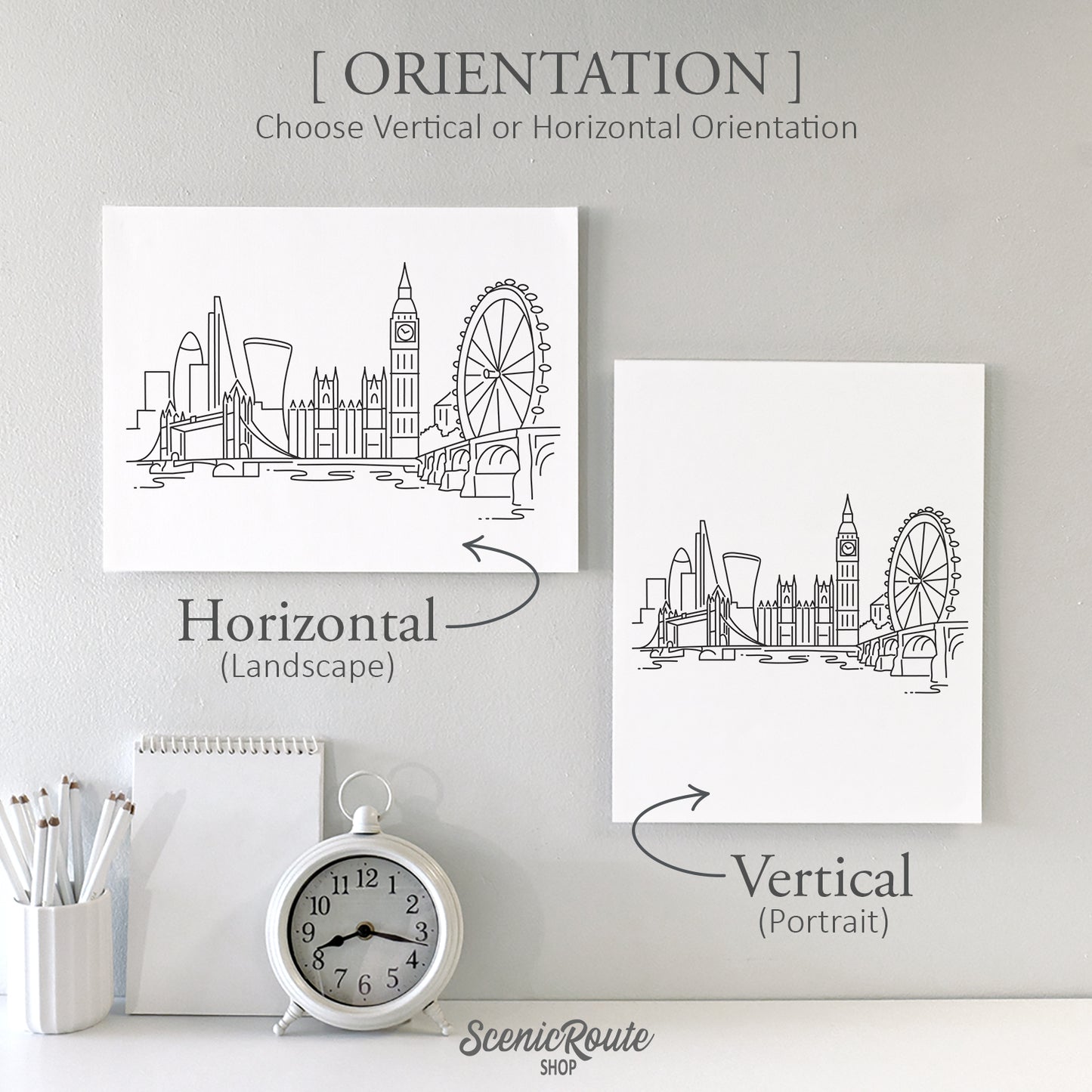 London England Skyline Art Print