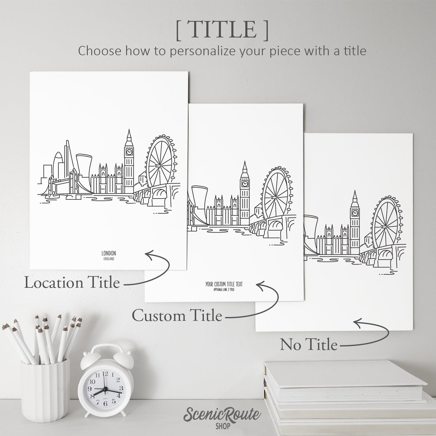London England Skyline Art Print