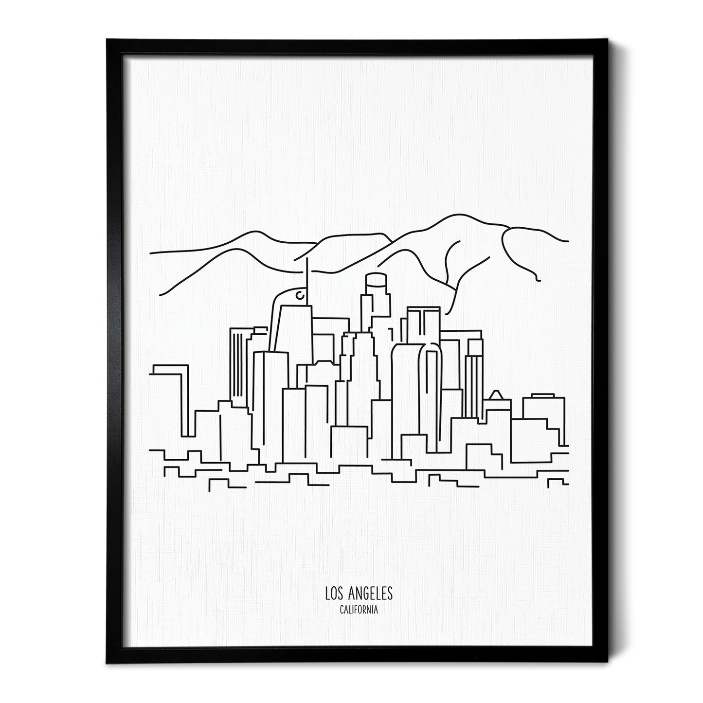 Los Angeles California Skyline Art Print