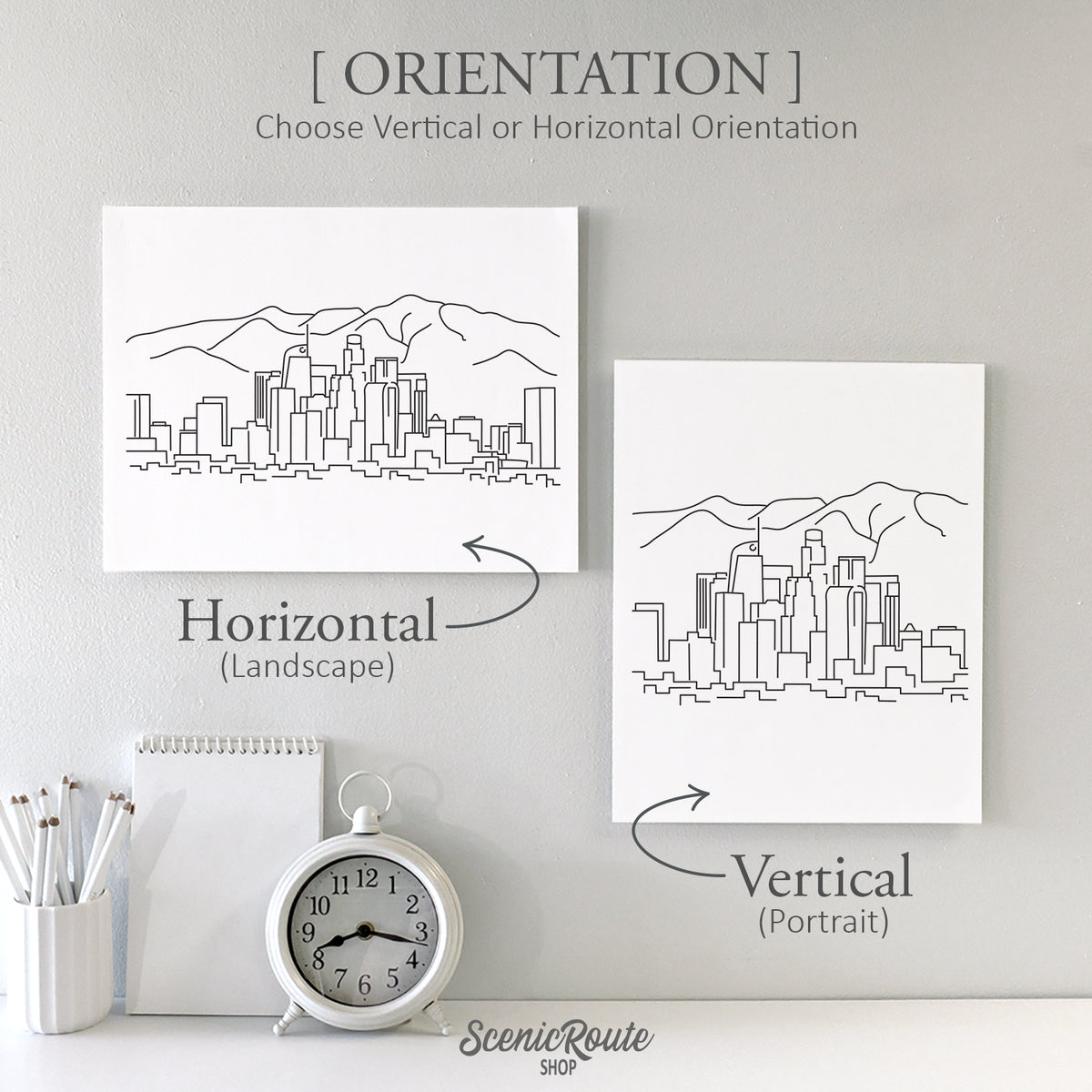 Los Angeles California Skyline Art Print