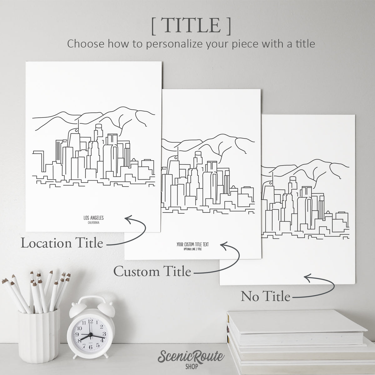 Los Angeles California Skyline Art Print