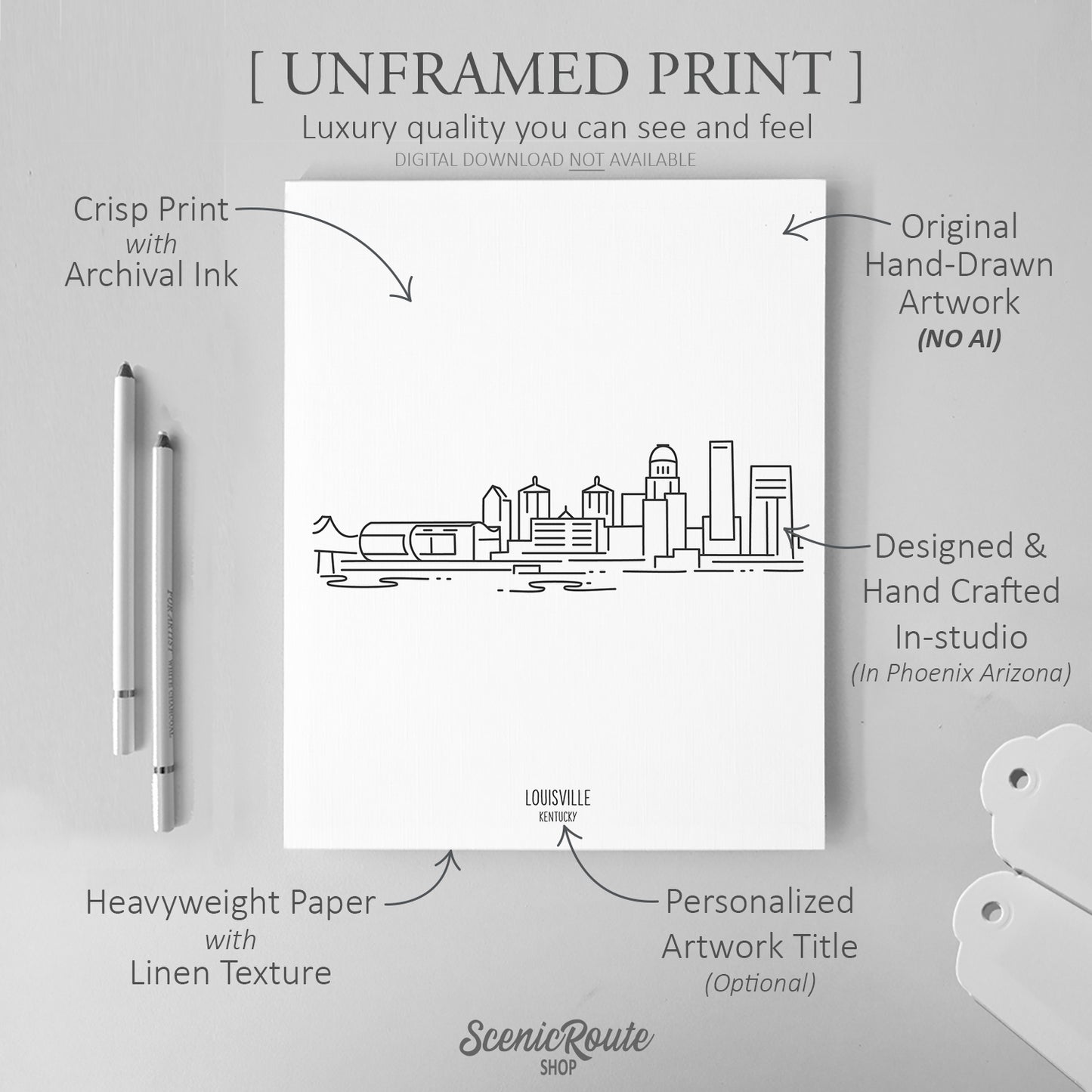 Louisville Kentucky Skyline Art Print