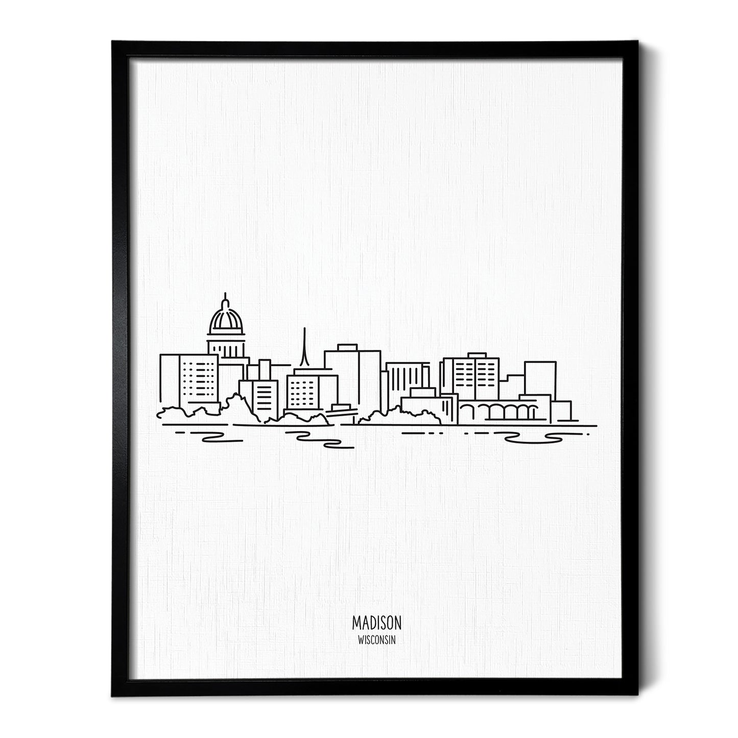 Madison Wisconsin Skyline Art Print
