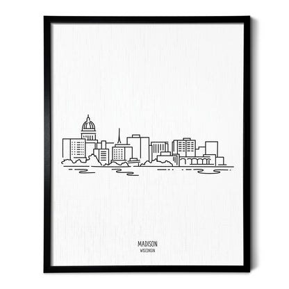 Madison Wisconsin Skyline Art Print