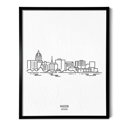 Madison Wisconsin Skyline Art Print
