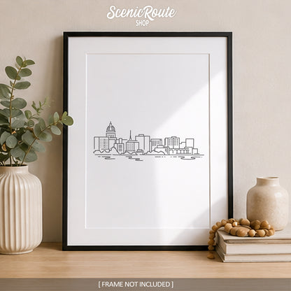 Madison Wisconsin Skyline Art Print