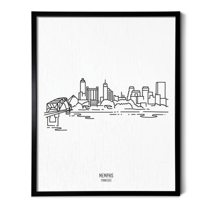 Memphis Tennessee Skyline Art Print
