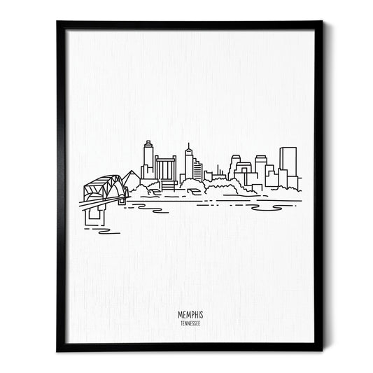 Memphis Tennessee Skyline Art Print