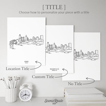 Memphis Tennessee Skyline Art Print