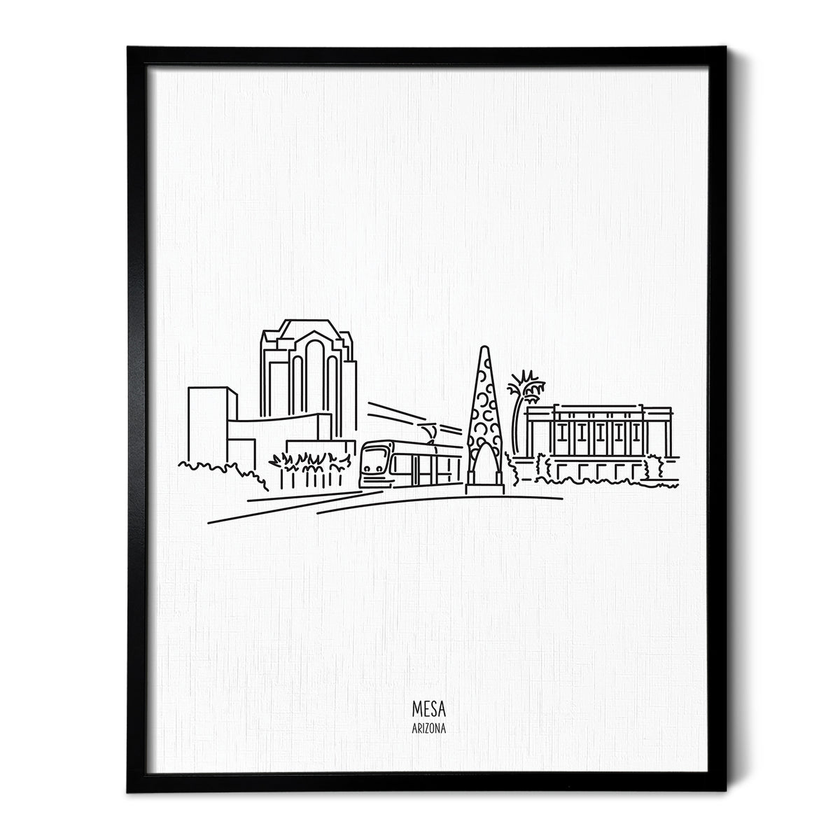 Mesa Arizona Skyline Art Print