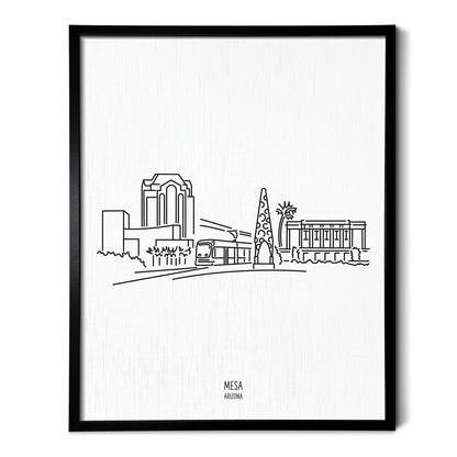 Mesa Arizona Skyline Art Print