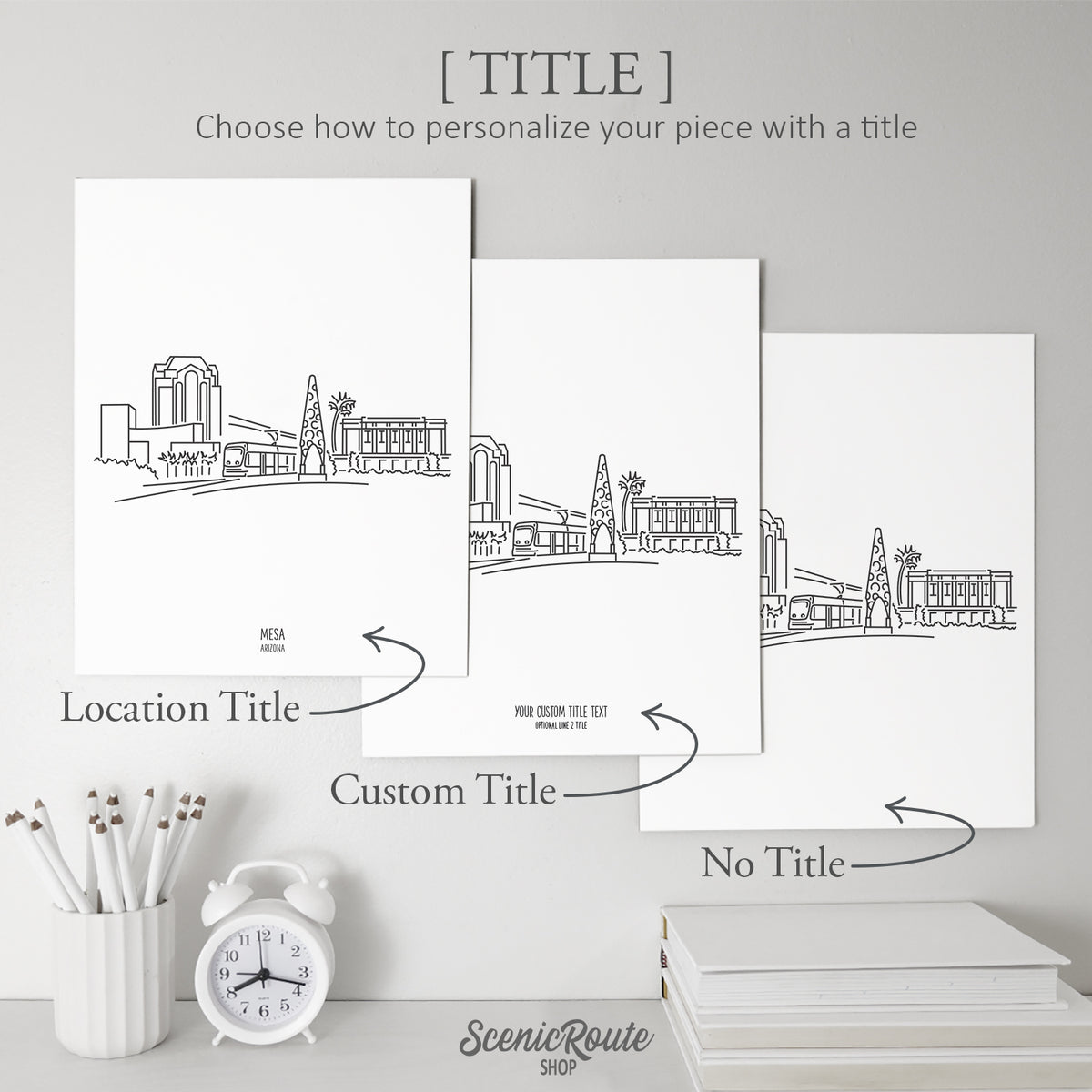 Mesa Arizona Skyline Art Print