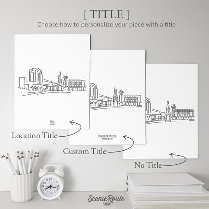 Mesa Arizona Skyline Art Print