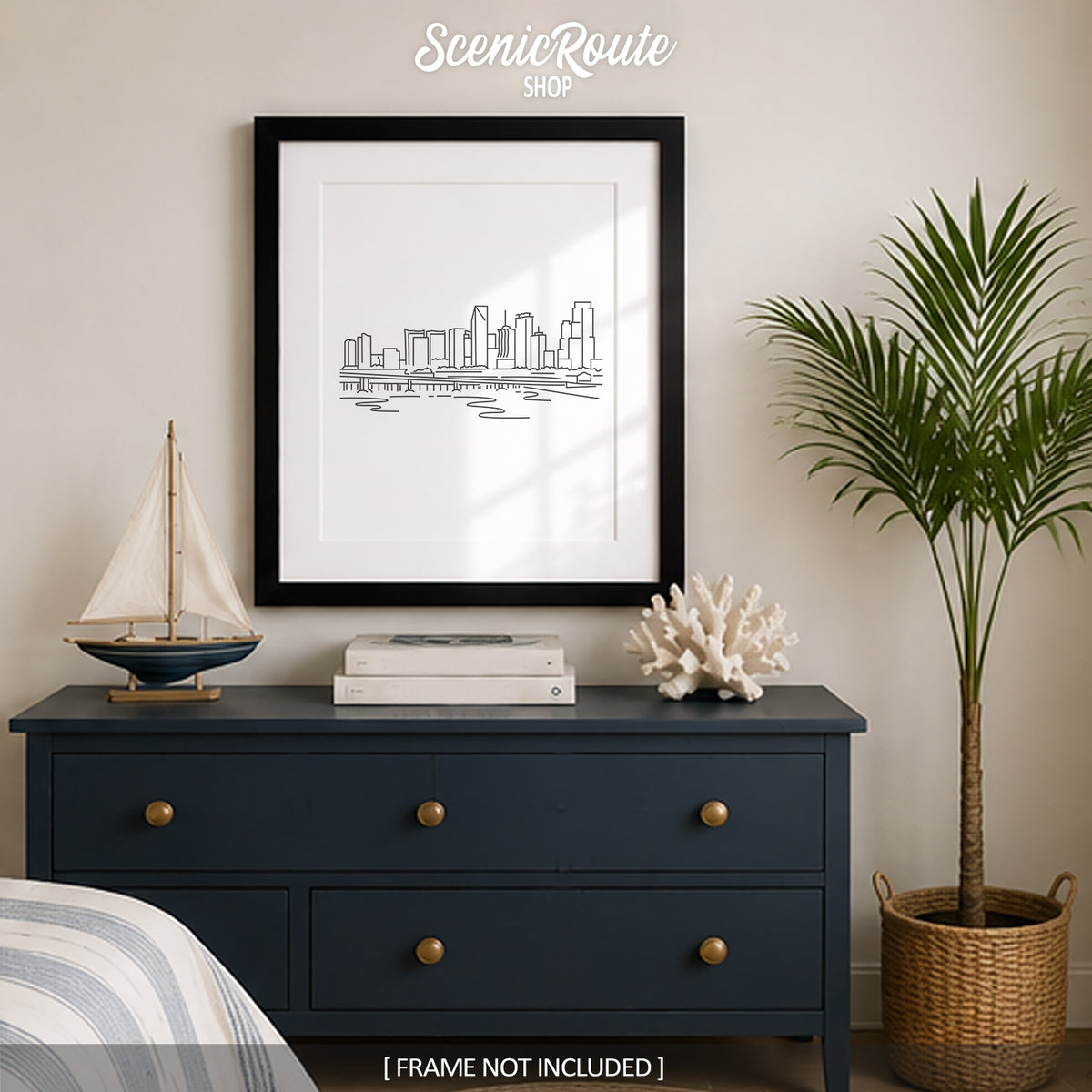 Miami Florida Skyline Art Print