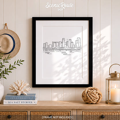 Miami Florida Skyline Art Print