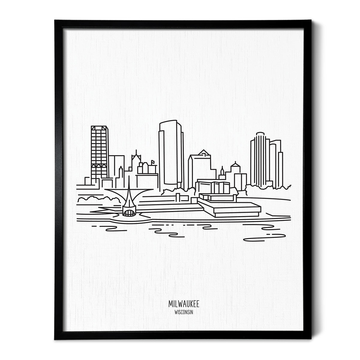 Milwaukee Wisconsin Skyline Art Print