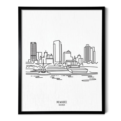 Milwaukee Wisconsin Skyline Art Print
