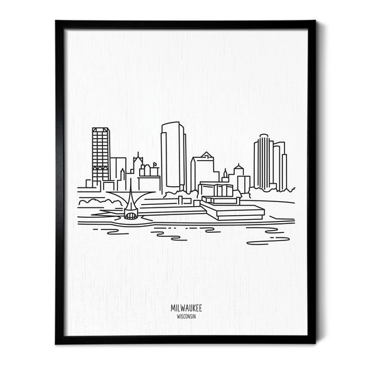 Milwaukee Wisconsin Skyline Art Print