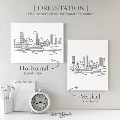 Milwaukee Wisconsin Skyline Art Print