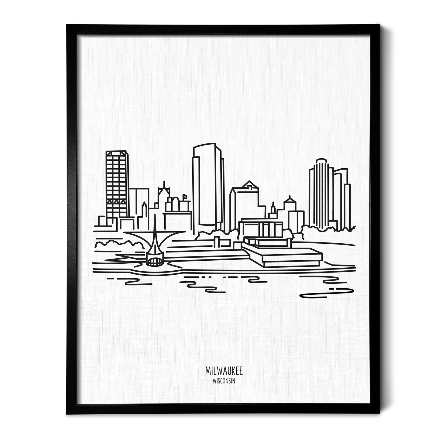 Milwaukee Wisconsin Skyline Art Print