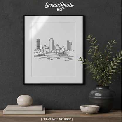 Milwaukee Wisconsin Skyline Art Print