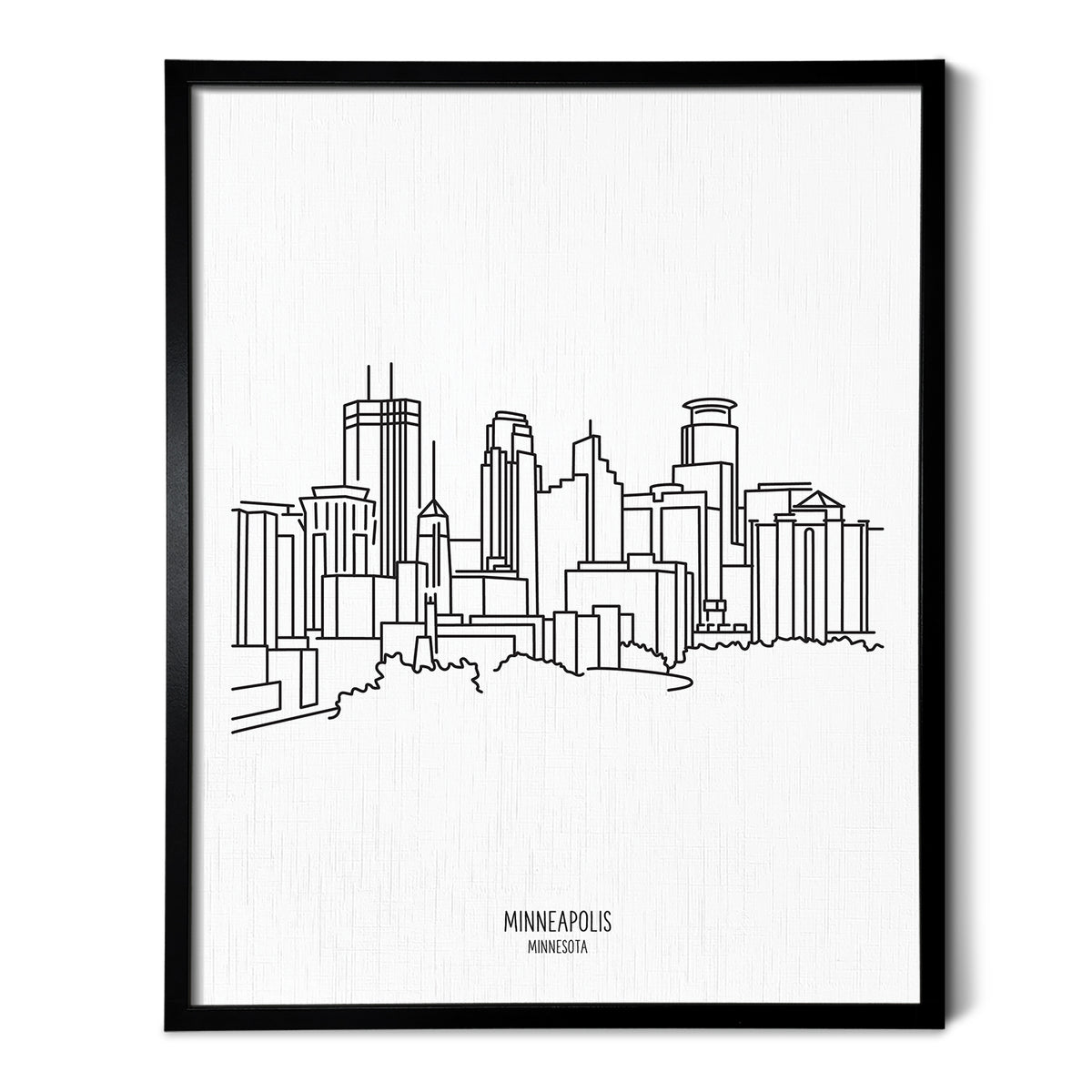 Minneapolis Minnesota Skyline Art Print