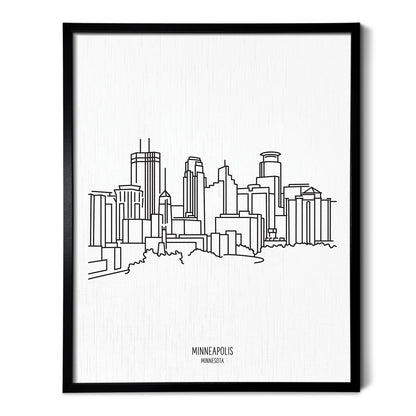 Minneapolis Minnesota Skyline Art Print