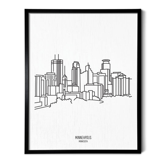 Minneapolis Minnesota Skyline Art Print