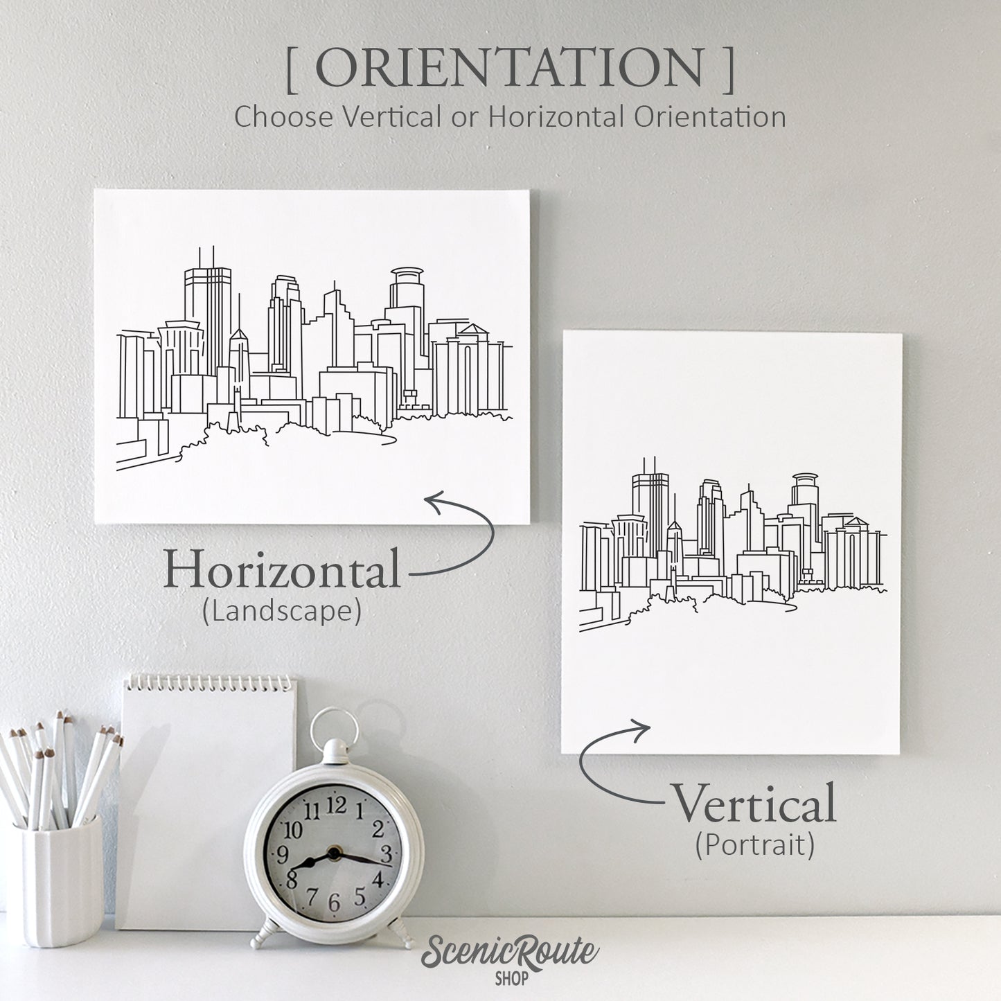 Minneapolis Minnesota Skyline Art Print