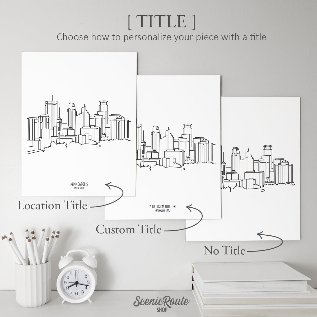 Minneapolis Minnesota Skyline Art Print