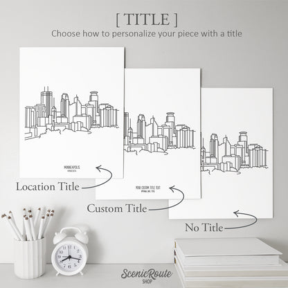 Minneapolis Minnesota Skyline Art Print