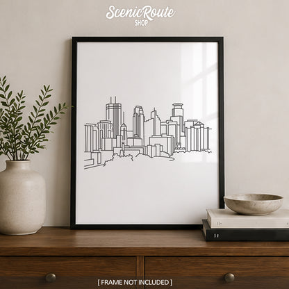 Minneapolis Minnesota Skyline Art Print
