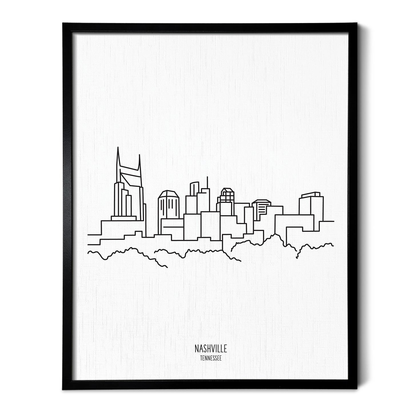 Nashville Tennessee Skyline Art Print