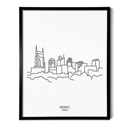 Nashville Tennessee Skyline Art Print