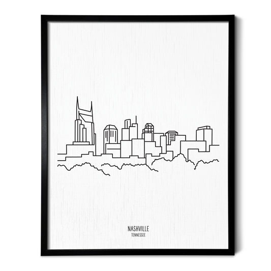 Nashville Tennessee Skyline Art Print