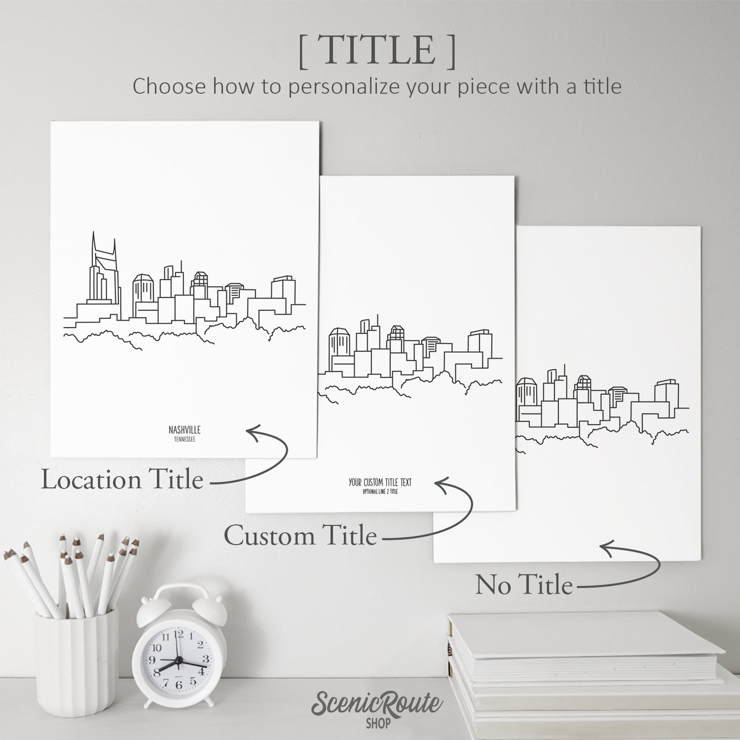 Nashville Tennessee Skyline Art Print