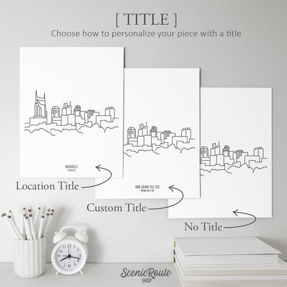 Nashville Tennessee Skyline Art Print