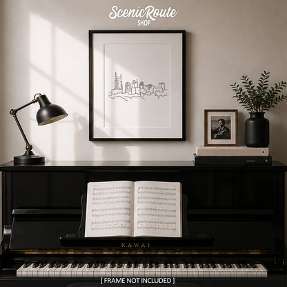 Nashville Tennessee Skyline Art Print