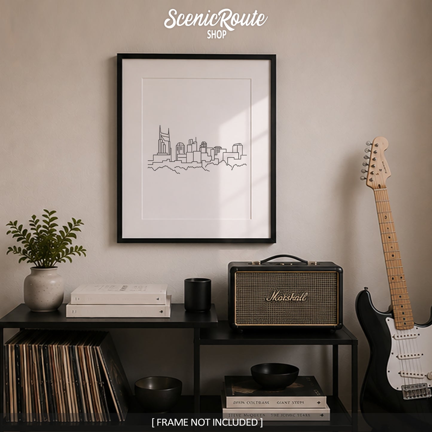 Nashville Tennessee Skyline Art Print