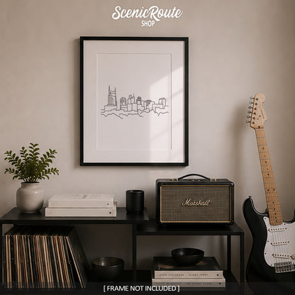 Nashville Tennessee Skyline Art Print