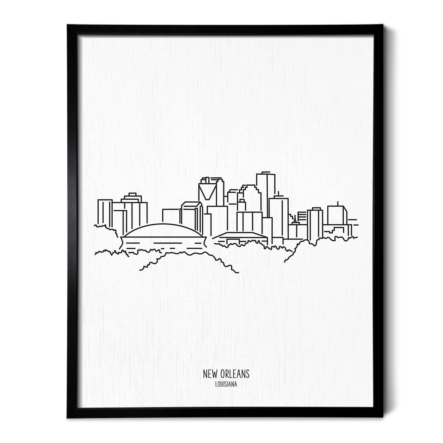New Orleans Louisiana Skyline Art Print