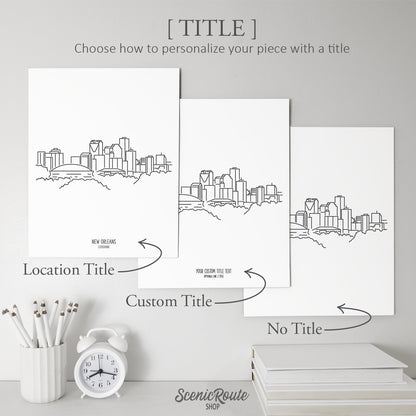 New Orleans Louisiana Skyline Art Print
