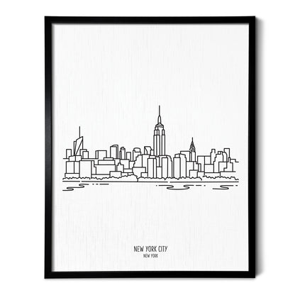 New York City Skyline Featuring the Empire State Art Print