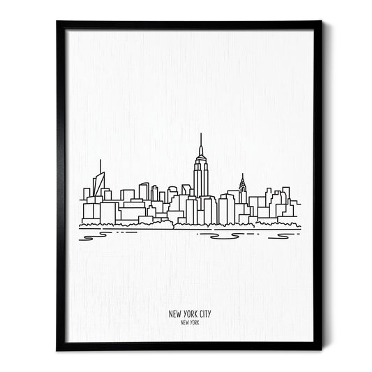 New York City Skyline Featuring the Empire State Art Print