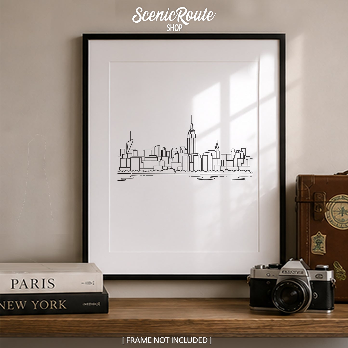 New York City Skyline Featuring the Empire State Art Print