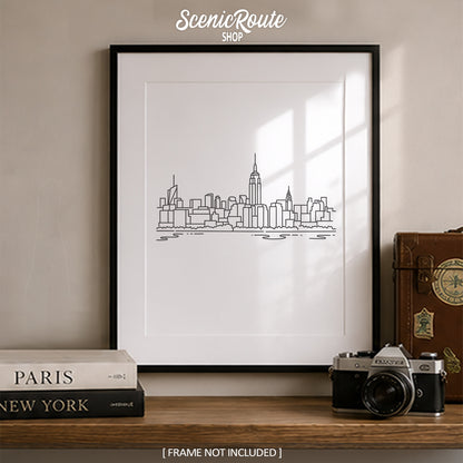 New York City Skyline Featuring the Empire State Art Print