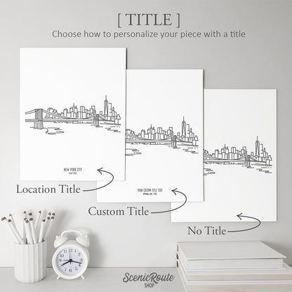New York City Skyline Featuring the Freedom Tower Art Print