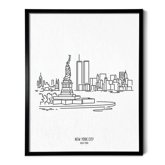 New York City Skyline Featuring the Twin Towers Art Print